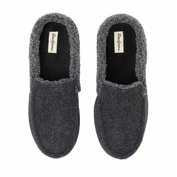 DEARFOAMS Total Comfort Memory Foam Men’s Slippers House Shoes Machine Wash NWT - Picture 4 of 10